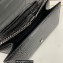 Saint Laurent kate medium chain bag with tassel in crocodile-embossed shiny leather 354119 Black/Silver