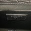 Saint Laurent kate medium chain bag with tassel in crocodile-embossed leather 354119 Black/Silver