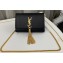 Saint Laurent kate small chain bag with tassel in smooth leather 474366 Black/Gold