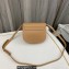 Saint Laurent kaia small satchel bag in smooth leather 619740 Apricot