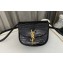 Saint Laurent kaia small satchel bag in shiny crocodile-embossed leather 619740 Black