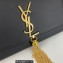 Saint Laurent kate small chain bag with tassel in smooth leather 474366 Black/Gold