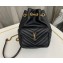 Saint Laurent joe mini bucket bag in quilted lambskin 701631 Black