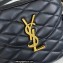 Saint Laurent june box bag in quilted leather 710080 Black