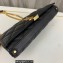 Saint Laurent Becky Chain Wallet bag in quilted leather 585031 Black