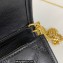 Saint Laurent Becky Chain Wallet bag in quilted leather 585031 Black