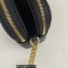 Saint Laurent Becky Double Zip Pouch bag in quilted leather 608941 Black