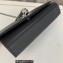 Saint Laurent kate small chain bag with tassel in smooth leather 474366 Black/Silver