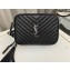 Saint Laurent Lou Camera Bag In Quilted Leather 574494/715232 Black/Silver