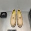 Chanel Heel CC Logo Platform Loafers Beige 2023