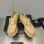 Chanel Heel 6.5cm CC Logo Shiny Calfskin Loafers G39602 Beige 2023