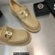 Chanel Heel 6.5cm CC Logo Shiny Calfskin Loafers G39602 Beige 2023