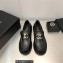 Chanel Heel 6.5cm CC Logo Shiny Calfskin Loafers G39602 Black 2023