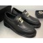 Chanel Heel 6.5cm CC Logo Shiny Calfskin Loafers G39602 Black 2023