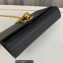 Saint Laurent kate small chain bag with tassel in grain de poudre embossed leather 474366 Black/Gold
