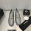 Chanel Heel 6.5cm Metal CC Logo Loafers G39697 Quilting Gray 2023