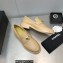 Chanel Heel 6.5cm Metal CC Logo Loafers G39697 Beige 2023