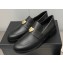 Chanel Heel 6.5cm Metal CC Logo Loafers G39697 Black 2023