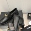 Chanel Heel 6.5cm Metal CC Logo Loafers G39697 Black 2023
