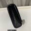 Saint Laurent kate small chain bag with tassel in crocodile-embossed shiny leather 474366 Black/Silver
