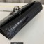 Saint Laurent kate small chain bag with tassel in crocodile-embossed shiny leather 474366 Black/Silver