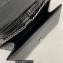 Saint Laurent kate small chain bag with tassel in crocodile-embossed shiny leather 474366 Black/Silver