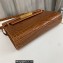 Saint Laurent manhattan small shoulder bag in crocodile-embossed leather 675626 Brown
