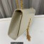 Saint Laurent kate medium chain bag with tassel in crocodile-embossed shiny leather 354119 Vintage/Gold