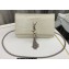 Saint Laurent kate medium chain bag with tassel in crocodile-embossed shiny leather 354119 Vintage/Silver