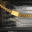 Saint Laurent kate medium chain bag with tassel in crocodile-embossed shiny leather 354119 Black/Gold