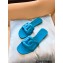 Cheap Sale Hermes Aloha Chaine D'ancre Rubber Slipper Sandals Blue