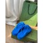 Cheap Sale Gucci Chevron Thong Sandals with Double G Blue