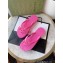 Cheap Sale Gucci Chevron Thong Sandals with Double G Fuchsia