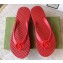 Cheap Sale Gucci Chevron Thong Sandals with Double G Red