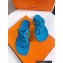 Cheap Sale Hermes Egerie Chaine D'ancre TPU Flip Flops Thongs Sandals Blue