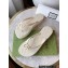 Cheap Sale Gucci Chevron Thong Sandals with Double G White