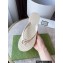 Cheap Sale Gucci Chevron Thong Sandals with Double G White