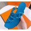 Cheap Sale Hermes Egerie Chaine D'ancre TPU Flip Flops Thongs Sandals Blue