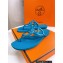 Cheap Sale Hermes Egerie Chaine D'ancre TPU Flip Flops Thongs Sandals Blue