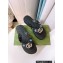 Cheap Sale Gucci Chevron Thong Sandals with Crystal Double G Black