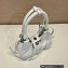 Prada Moon Re-Nylon and leather Bag 1BA381 White