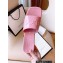 Cheap Sale Gucci Heel 5.5cm Platform 2.5cm Embossed Logo Rubber Slide Sandals Pink