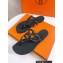 Cheap Sale Hermes Egerie Chaine D'ancre TPU Flip Flops Thongs Sandals Black