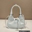 Prada Moon Re-Nylon and leather Bag 1BA381 White