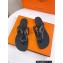 Cheap Sale Hermes Egerie Chaine D'ancre TPU Flip Flops Thongs Sandals Black