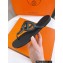 Cheap Sale Hermes Egerie Chaine D'ancre TPU Flip Flops Thongs Sandals Black
