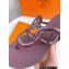 Cheap Sale Hermes Egerie Chaine D'ancre TPU Flip Flops Thongs Sandals Burgundy