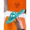Cheap Sale Hermes Egerie Chaine D'ancre TPU Flip Flops Thongs Sandals Turquoise Green