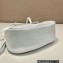 Prada Moon Re-Nylon and leather Bag 1BA381 White