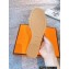 Cheap Sale Hermes Aloha Chaine D'ancre Rubber Slipper Sandals Apricot